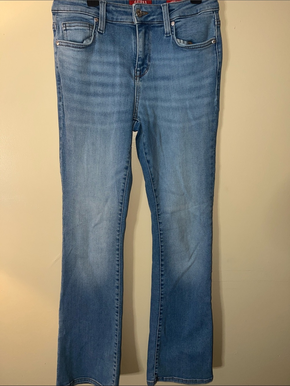 Guess Light Blue Wide-Leg Jeans